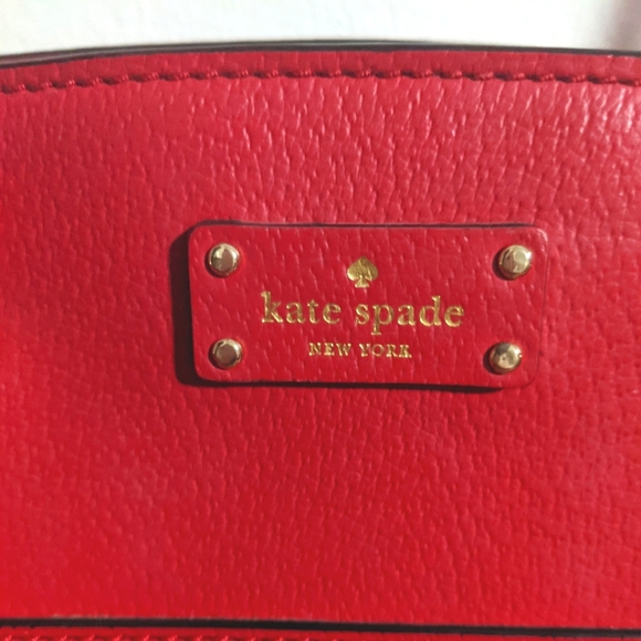 Kate Spade red leather purse like NEW - Picture 6 of 12
